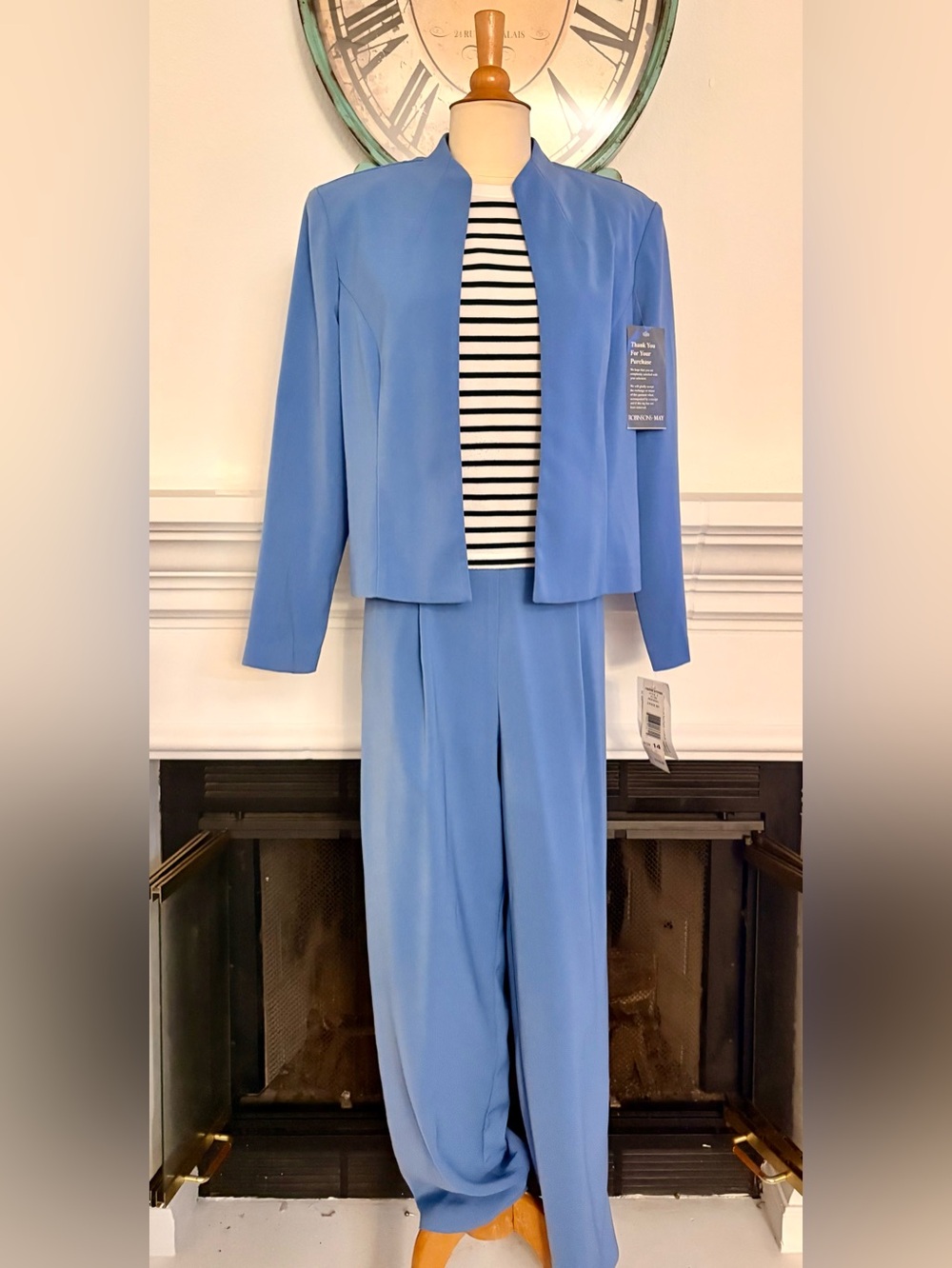 Positive Attitude Light Blue Pantsuit Pants